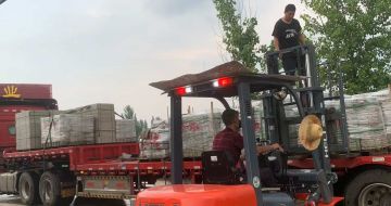 宜春 黄金麻冰裂纹，地铺石装车