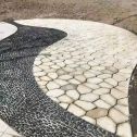 宜春 黄金麻冰裂纹地铺石工地铺装案例