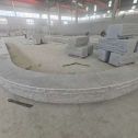 宜春 芝麻白异形坐凳，自然面光面弧形加工