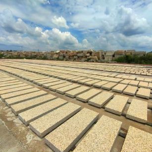 宜春 黄金麻荔枝面花岗岩石材地铺石防护中