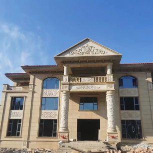 宜春 黄金麻花岗岩别墅外墙干挂