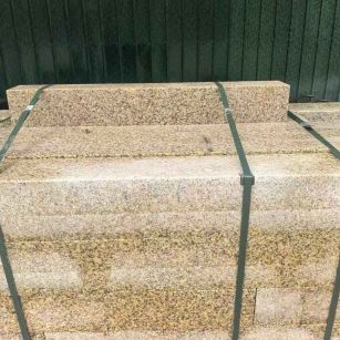 宜春 黄金麻花岗岩石材机切面栏杆料半成品