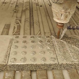 宜春 芝麻白花岗岩石材盲人石、盲道石、盲点石