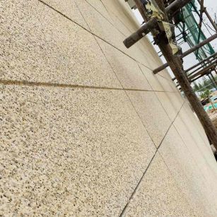 宜春 黄金麻花岗岩荔枝面外墙干挂石材效果示例