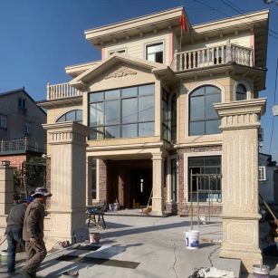 宜春 黄金麻花岗岩荔枝面别墅外墙干挂私家专属