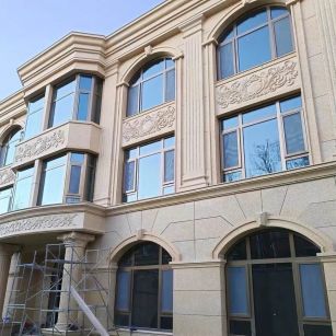 宜春 黄金麻花岗岩别墅外墙干挂