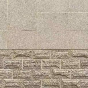 宜春 黄金麻自然面蘑菇石配荔枝面干挂