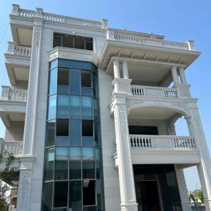 宜春 白麻花岗岩别墅外墙干挂效果展示