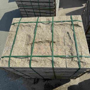 宜春 黄金麻花岗岩石材自然面蘑菇石成品