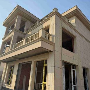 宜春 黄金麻花岗岩石材荔枝面外墙干挂效果展示