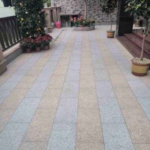 宜春 黄金麻白麻荔枝面庭院铺装展示