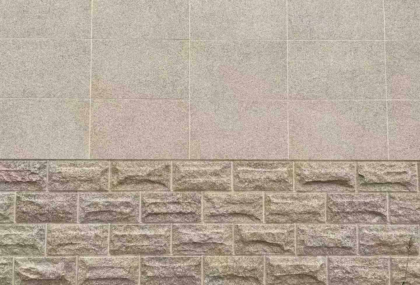 宜春 黄金麻自然面蘑菇石配荔枝面干挂