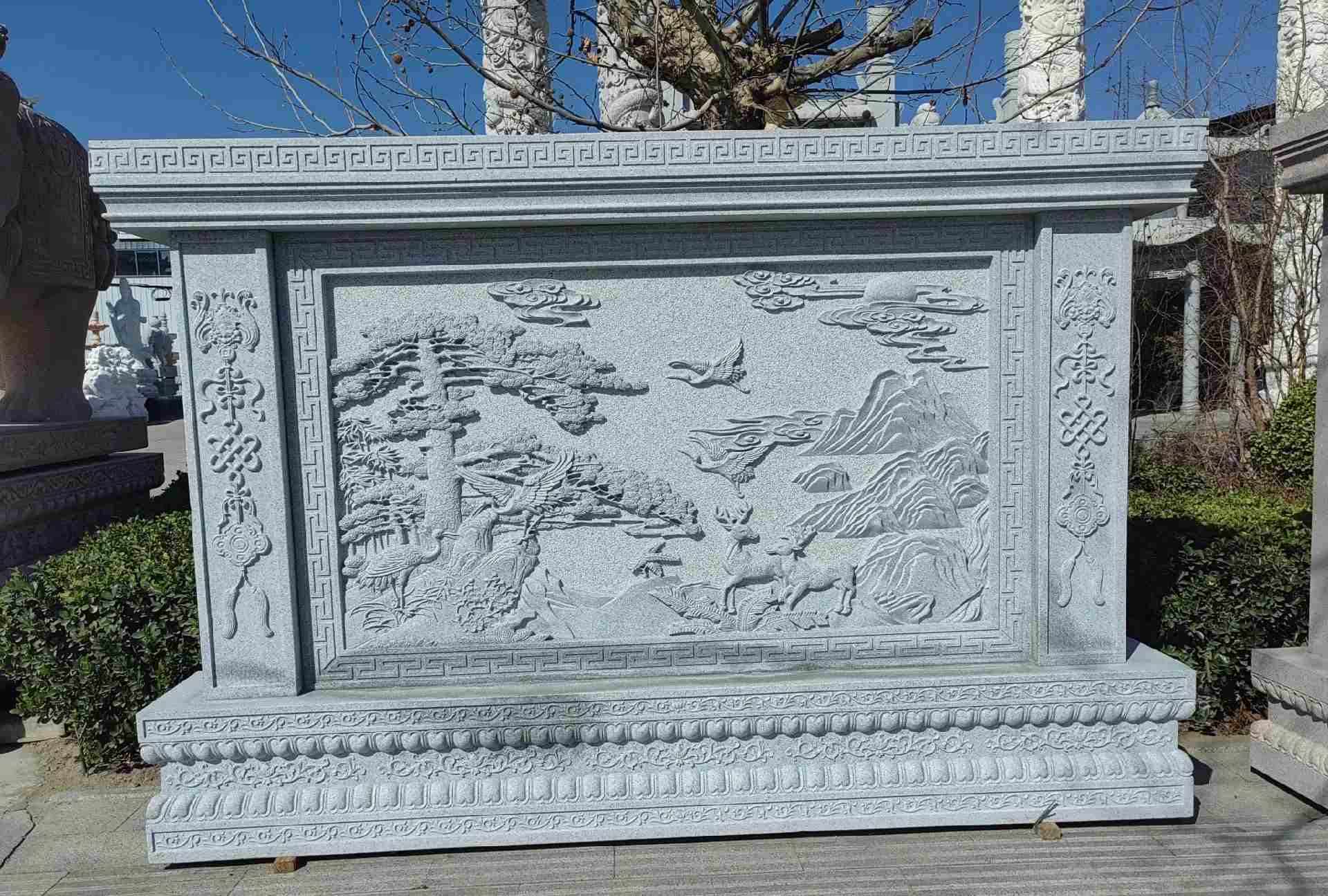 宜春 芝麻白大型照壁，屏风，影壁