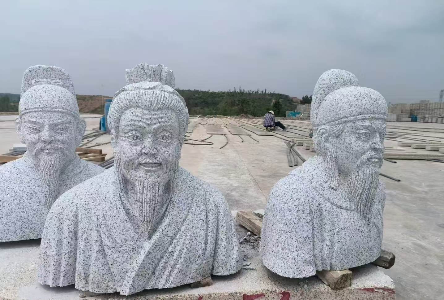 宜春 白麻花岗岩石材人物立体雕刻