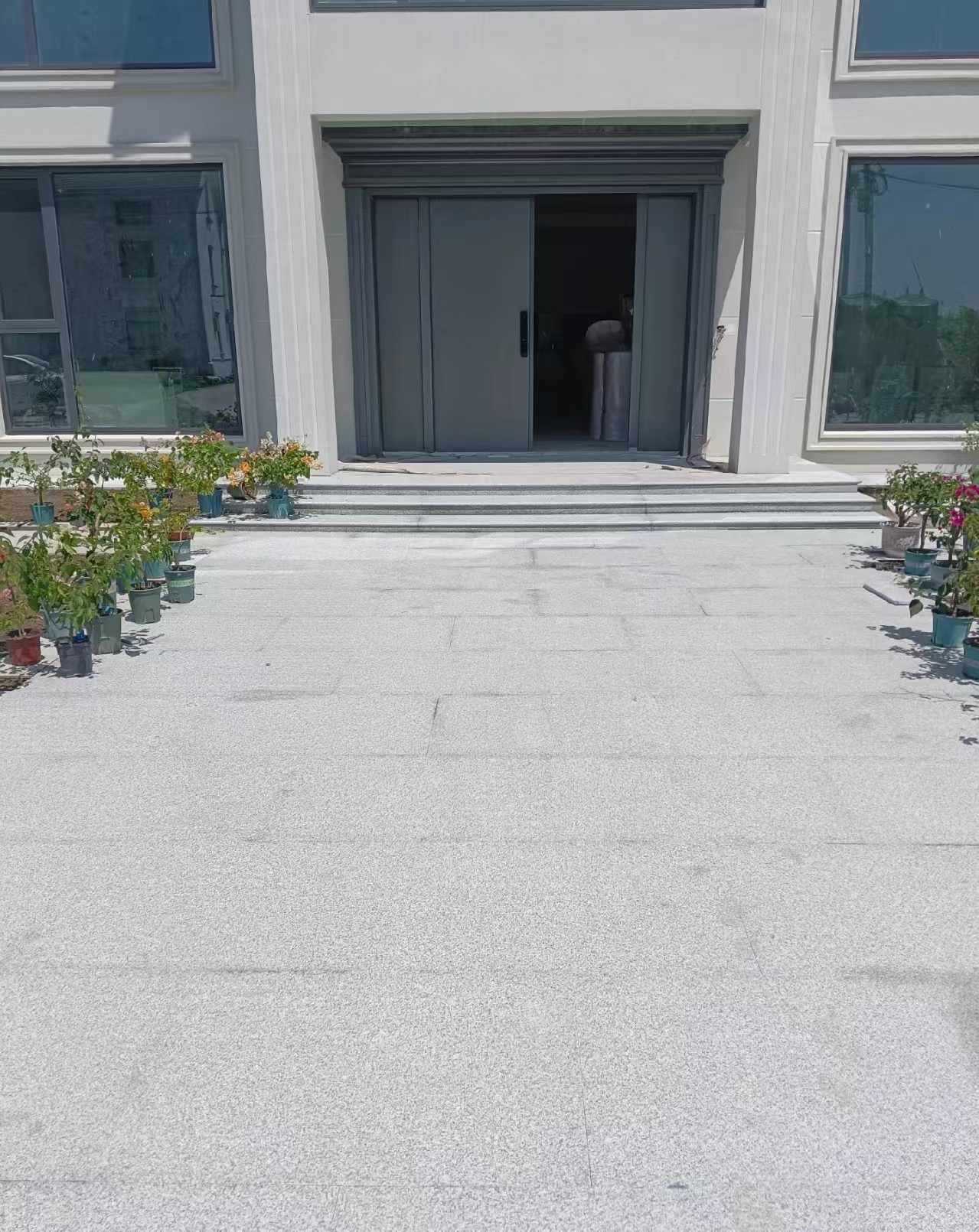 宜春 芝麻白花岗岩地铺石地面铺装