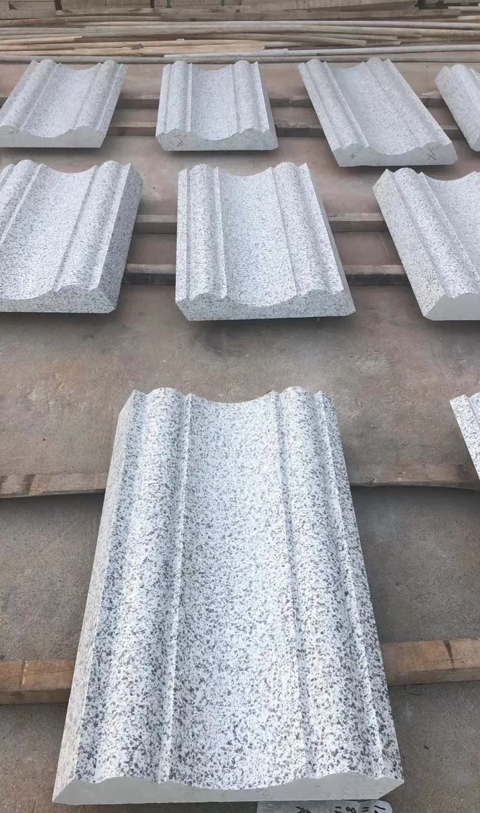 宜春 白麻花岗岩光面别墅线条