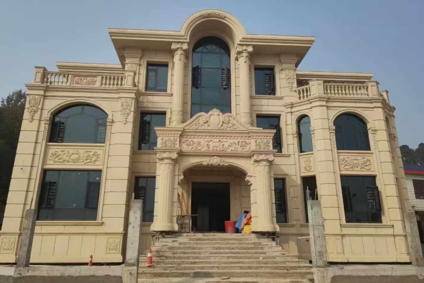 宜春 黄金麻花岗岩别墅外墙干挂