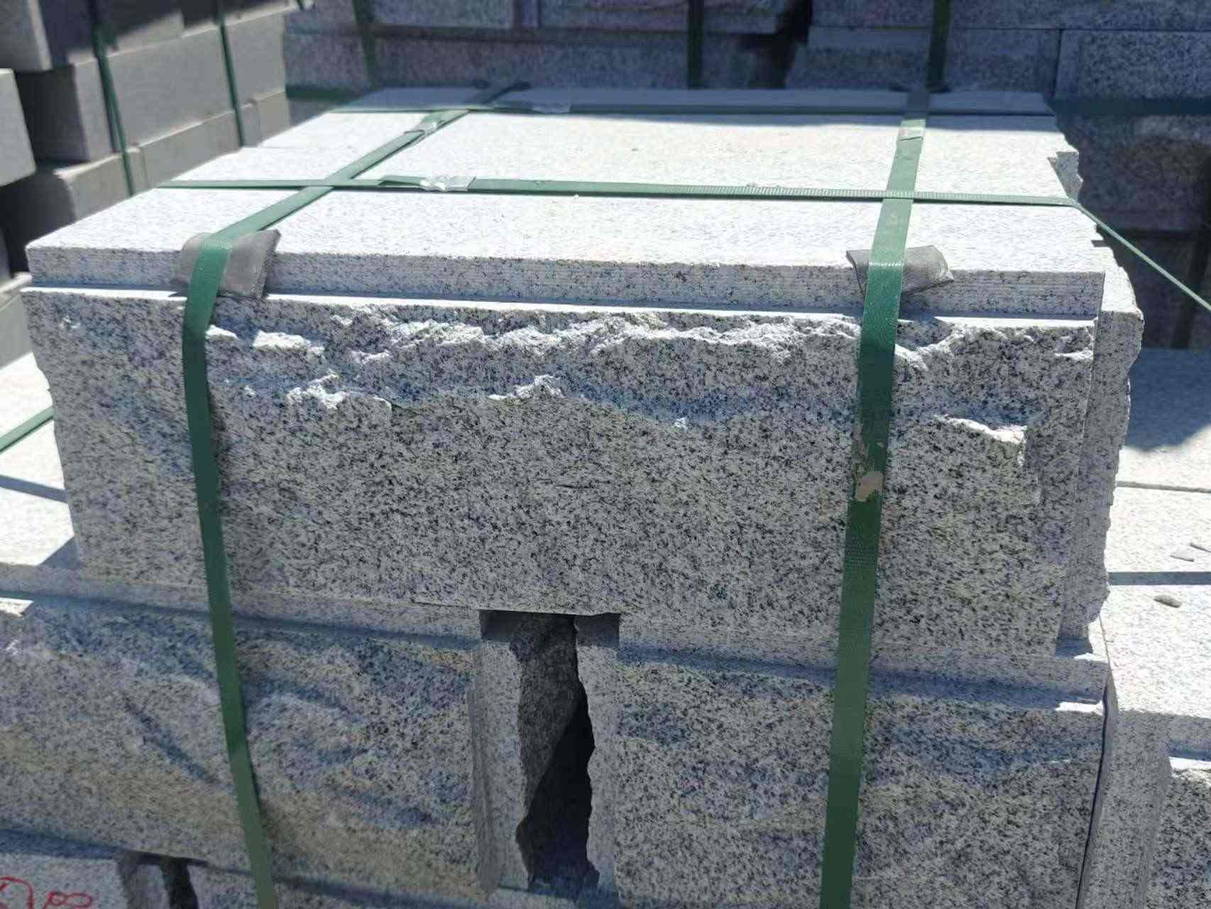 宜春 芝麻白花岗岩自然面成品