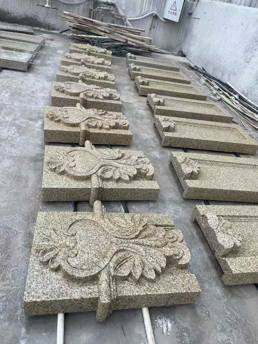 宜春 黄金麻花岗岩别墅外墙雕刻板