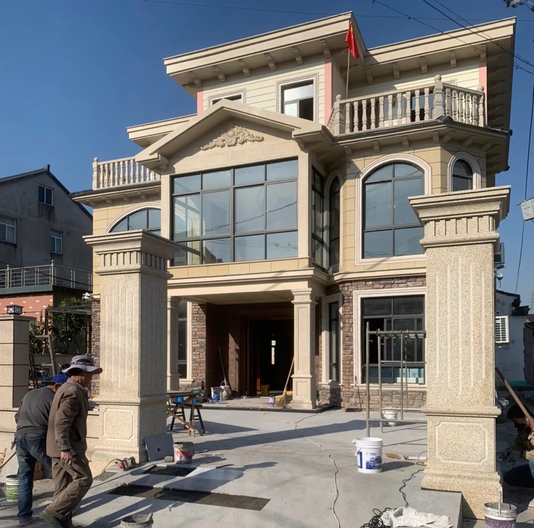 宜春 黄金麻花岗岩荔枝面别墅外墙干挂私家专属