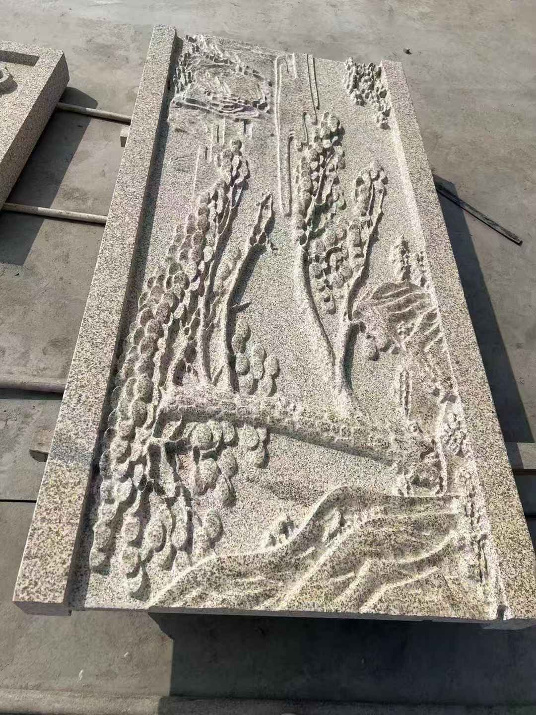 宜春 黄金麻雕刻板浮雕迎客松